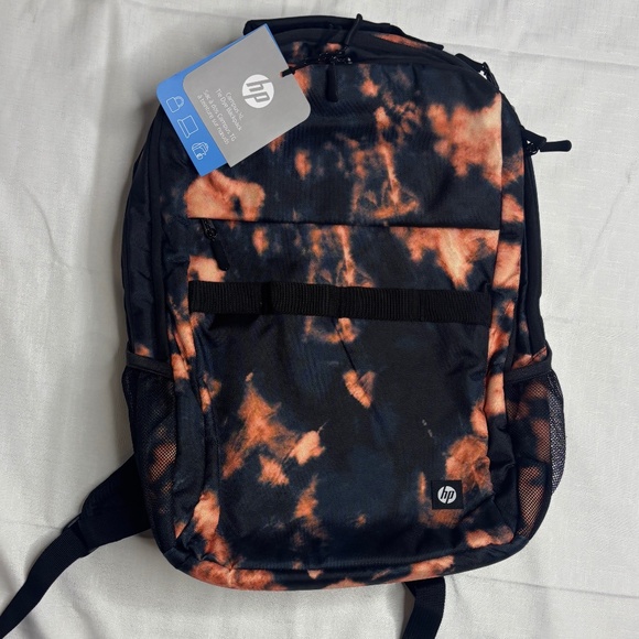 HP Campus XL Tie Dye Laptop Backpack Navy Blue & Coral Pink 16\
